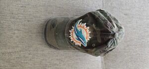 47 Brand Miami Dolphins Clean Up Camo Baseball Cap Small NFL Hat